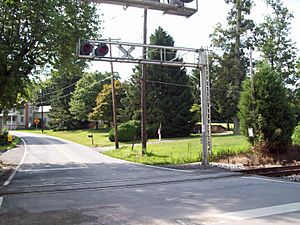 Intersection, Millerstation Rd and Young Rd, Millers, Maryland