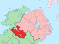 Island of Ireland location map Fermanagh