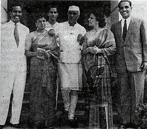 J. Clement Vaz at Teen Murti Bhavan in 1959