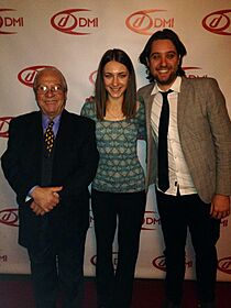 Jorge Calandrelli, Sonya Belousova and Giona Ostinelli at DMI Grammy Party