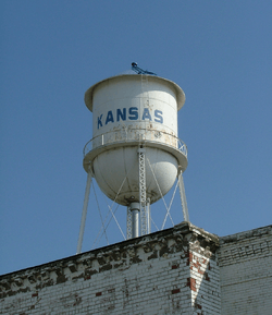 Kansas Illinois water tower