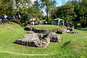 Keston Roman Mausoleum as seen from the West