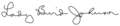 Lady Bird Johnson Signature