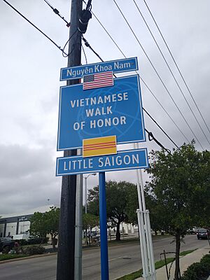 Little Saigon Vietnamese Walk of Honor Sign