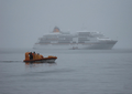 MS Europa vor der Insel Jan Mayen im Nebel - 2011