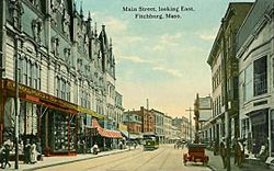 Main Street, Looking East, Fitchburg, MA