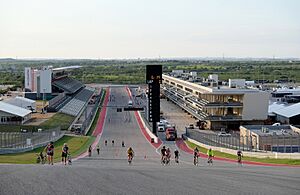 Main straight and turn 1 hill, Circuit of the Americas