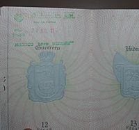 Mexico Baja California passport stamp