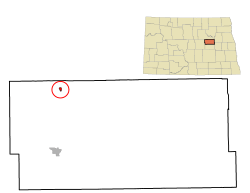 Location of Sheyenne, North Dakota