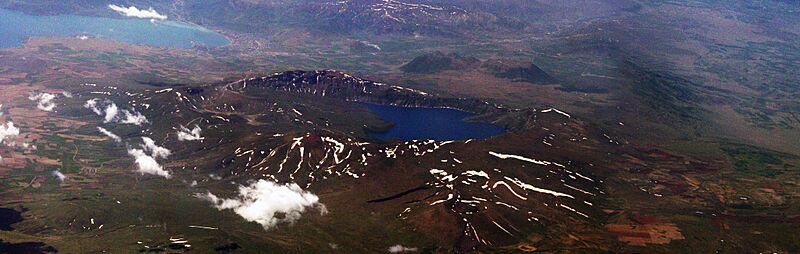 Nemrut Caldera aerial