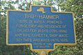 New York State historic marker - Trip-hammer