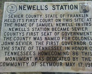 Newell's Station Plaque