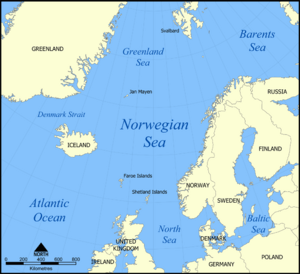 Norwegian Sea map