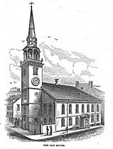 Old South Meeting House 1877 in Boston MA