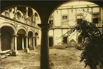 Palace of the Counts of Santiago de Calimaya in 1920