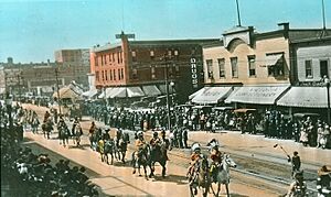 Parade celebrating anniversary of the Hudson's Bay Co., Edmonton