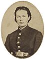 Portrait of Frances Hook in military uniform