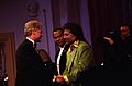 President Bill Clinton greets musician Little Richard