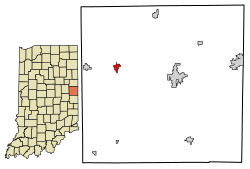 Location of Farmland in Randolph County, Indiana.