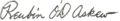 Reubin Askew's signature