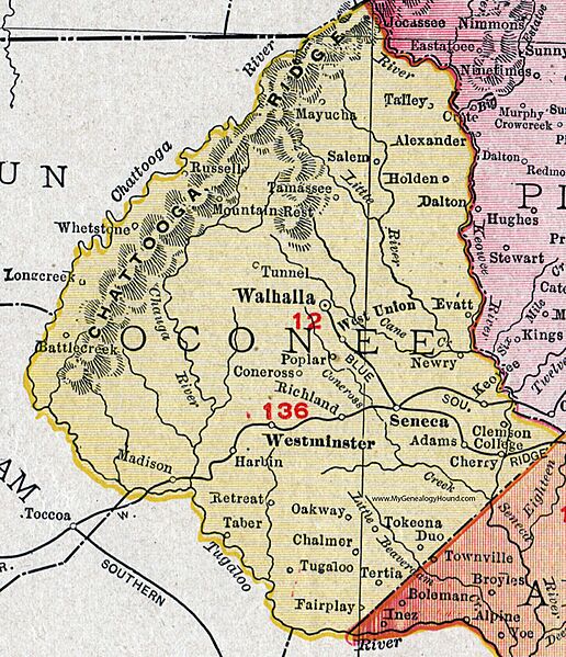 SC-Oconee-County-South-Carolina-1911-Map-Rand-McNally