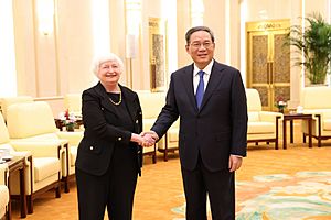 Secretary Yellen met with PRC Premier Li Qiang at the Great Hall of the People in 2023 (2)
