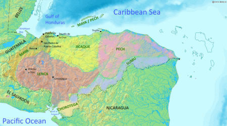 Settlements and groups in 16th-century Honduras