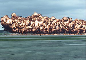 Simulated Napalm Airstrike