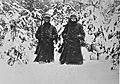 Soldiers on guard in December 1941 to the west of Moscow