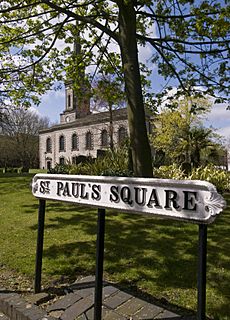 St Pauls Square church and road name