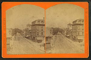 Street scene, Farmington, N.H, by A. W. Shackford
