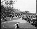 Strolling along the waterfront in Leschi Park, ca 1911 (MOHAI 6195)