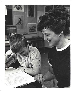 Teacher and student lancing michigan 1960