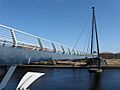 Teesquay Millennium Bridge from steps