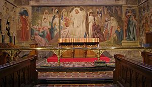 The Leighton Fresco, St Michael and All Angels church, Lyndhurst - geograph.org.uk - 343747