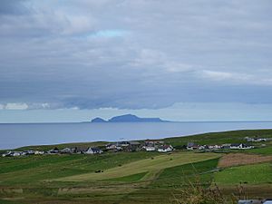 View over Bigton to Foula (geograph 2770608).jpg