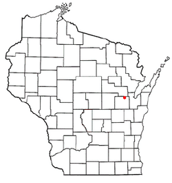 Location of Cicero, Wisconsin