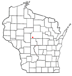 Location of McMillan, Wisconsin