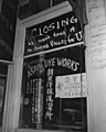 WWII - Shop just before Japanese were evacuated from Little Tokyo, Los Angeles, California, by Clem Albers, April 1942