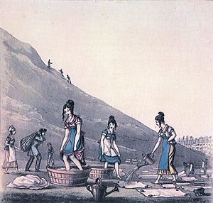 Washerwomen on the Calton Hill 1825
