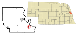Location of Fort Calhoun, Nebraska