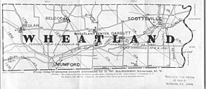 Wheatland New York town map 1908
