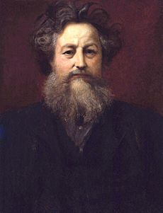 William Morris by Sir William Blake Richmond retouched
