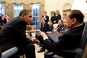 3684018560 ca14639e91 o Barack Obama with Silvio Berlusconi ORIGINAL SIZE