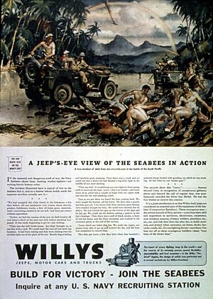 A jeep's-eye view of the seabees in action - NARA - 513727
