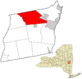 Albany County New York incorporated and unincorporated areas Guilderland highlighted