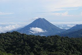 Arenal Volcano as seen from Monteverde.jpg