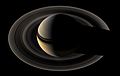 Backlit Saturn from Cassini Orbiter 2007 May 9