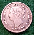 CANADA, QUEEN VICTORIA 1893 SILVER 5 CENT COIN a - Flickr - woody1778a