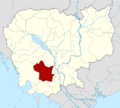 Cambodia Kampong Speu locator map